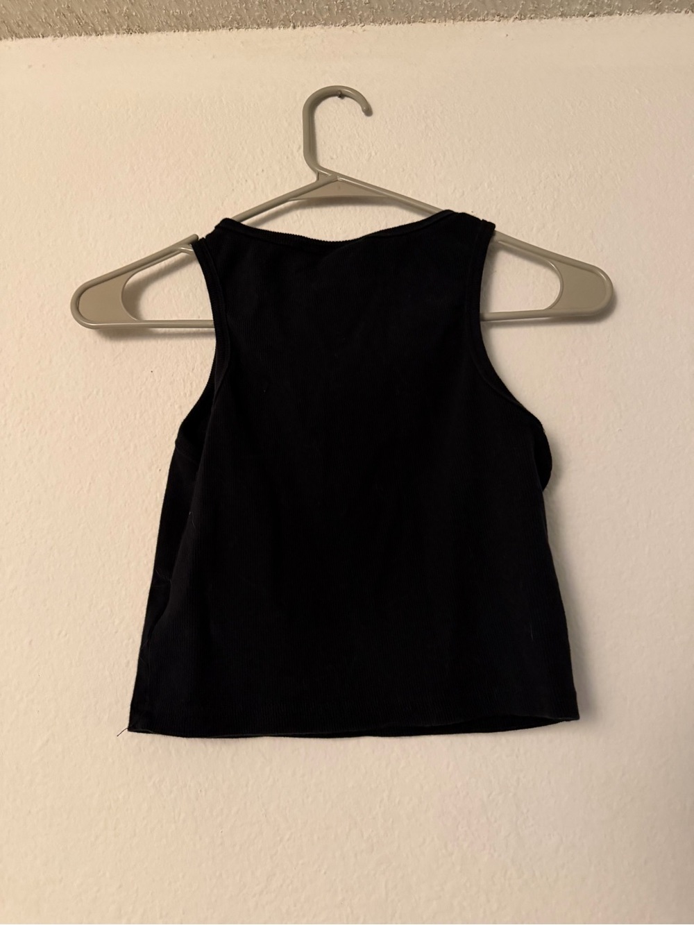 Von Dutch Black Tank Top with Red Rhinestone Logo - Picture 3 of 3